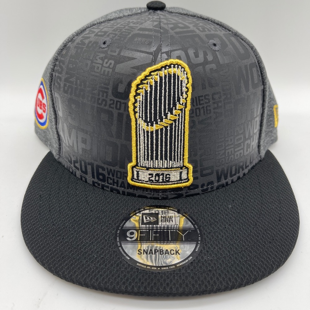 COPY - New Era 9Fifty Black/Grey MLB Chicago Cubs World Series Champs SnapBack …